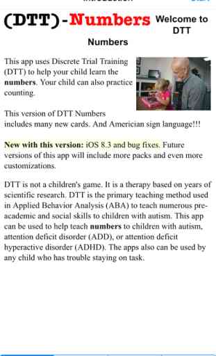 Autism/DTT Numbers by drBrownsApps.com - Includes Counting 1