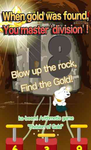 Blow up the rock,Find the Gold! Division of Gold 1