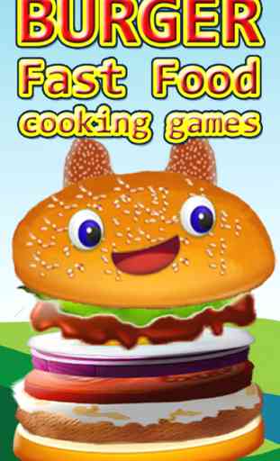 Burger fast food cooking games - hamburger maker games for girls 1