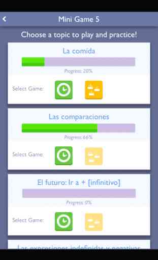 Practice Spanish: Mini-games 1