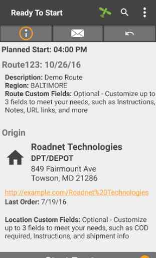 Roadnet Mobile Demo 1