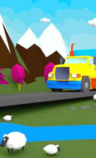 3D Truck Driving Game For Kids 2