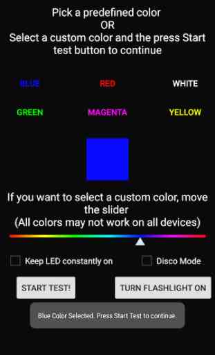 LED Color Tester + Flashlight 1