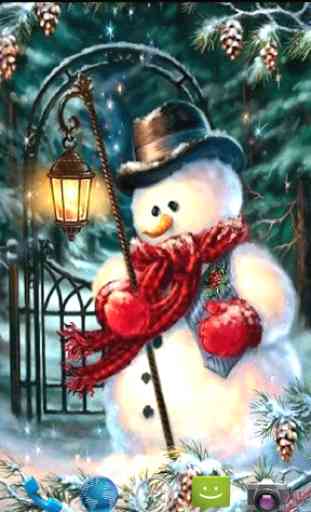 Christmas Snowman Wallpapers 2