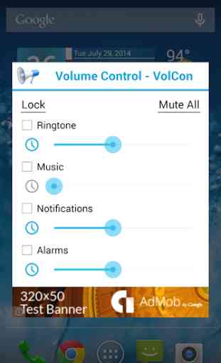 Volume Control Lock & Schedule 2