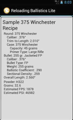 375 Winchester Ballistics Data 2