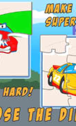 Cars Jigsaw Puzzles - Free Kids Jigsaw Puzzle with Fun Cartoon Car and Truck Movies - By Apps Kids Love, LLC 2