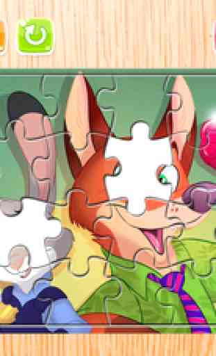 Cartoon Puzzle – Jigsaw Puzzles Box for Judy Hopps and Nick - Kids Toddler and Preschool Learning Games 1