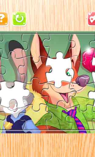 Cartoon Puzzle – Jigsaw Puzzles Box for Judy Hopps and Nick - Kids Toddler and Preschool Learning Games 3