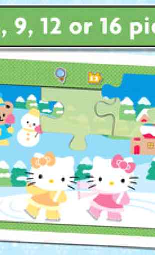 Christmas Jigsaw Puzzle Game for Kids - Featuring Hello Kitty and Friends 3