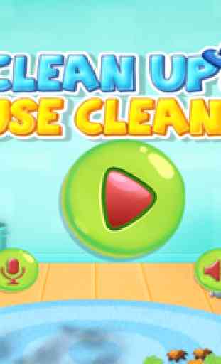 Clean Up - House Cleaning : cleaning games & activities in this game for kids and girls - FREE 1