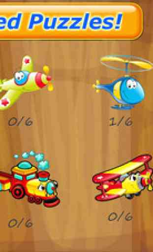 Car Games for kids: Cars Trains & Trucks Puzzles 3