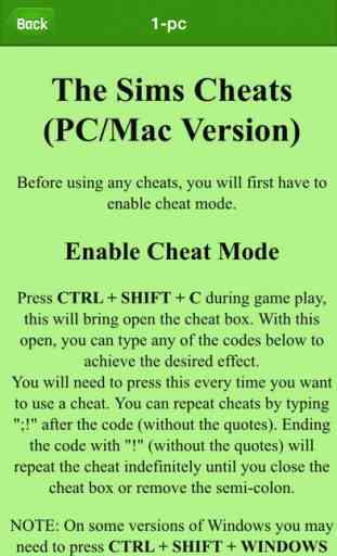 Cheats for The Sims,Sims 2 & Sims 3! 3