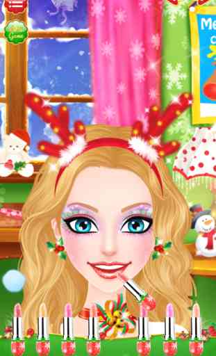 Christmas Salon - Girls Makeup, Dressup and Makeover Games 3