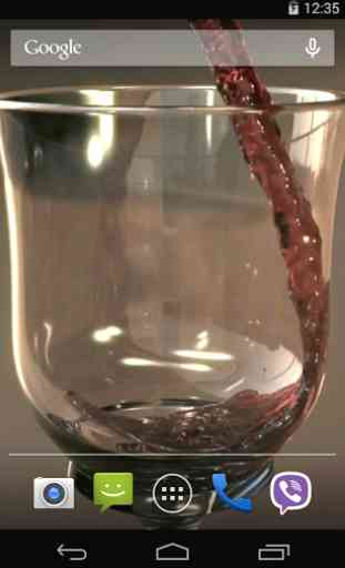 Glass of Wine Video LWP 2