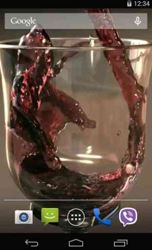 Glass of Wine Video LWP 3