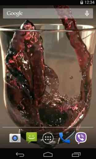 Glass of Wine Video LWP 4