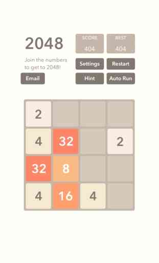2048 tile number puzzle math game 1