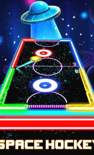 Glow Hockey HD - Best Neon Light Air Hockey 4