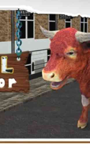 3D Bull Simulator – Angry animal simulator and city destruction simulation game 1