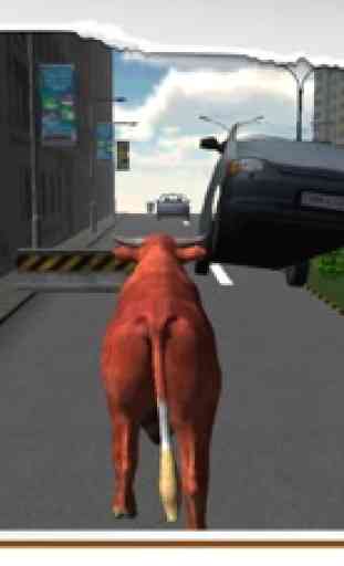 3D Bull Simulator – Angry animal simulator and city destruction simulation game 2