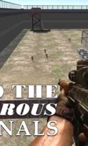 3D Gangs Prison Yard Sniper – Guard the jail & shoot the escaping terrorists 3