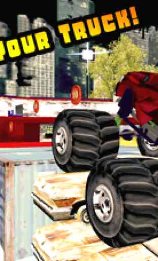 3D Monster Truck Smash Parking - Nitro Car Crush Arena Simulator Game PRO 4