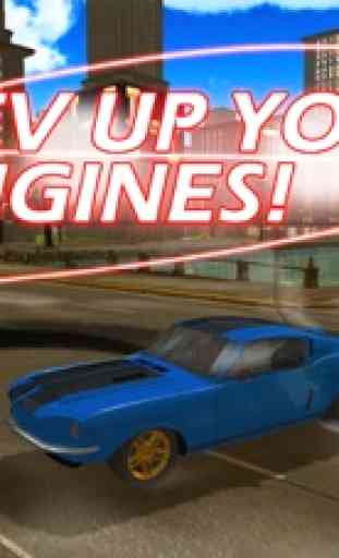 3D Muscle Car V8 Parking: Classic Car City Racing Free Game 1