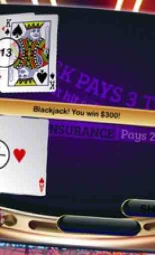 A BlackJack Vegas 21 Free Casino Style (Black Jack) Pro Game 3