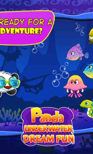 A Cute Panda Child Ocean Swimming Race : Free Girly animals vs fish games for girls and boys 4