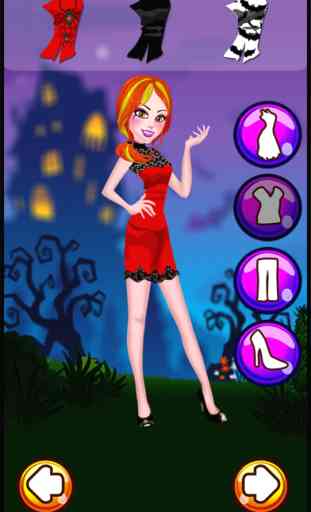 A Monster Make-up Girl Dress up Salon - Style me on a little spooky holiday night makeover fashion party for kids 2