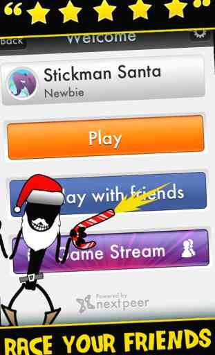 A Stickman Santa Stampede Christmas Reindeer Run Free Games for the Holidays! 3