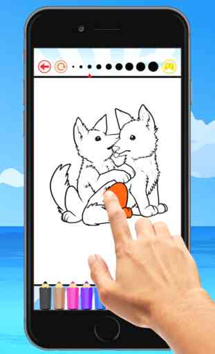 The Wolf Coloring Book: Learn to color and draw a wolf, hyena and more, Free games for children 2