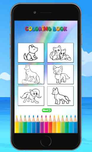 The Wolf Coloring Book: Learn to color and draw a wolf, hyena and more, Free games for children 3