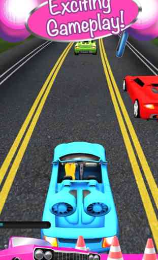 3D Fun Girly Car Racing 1