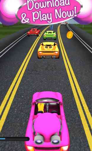 3D Fun Girly Car Racing 2