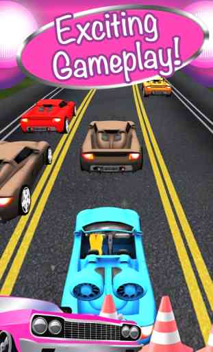 3D Fun Girly Car Racing 3