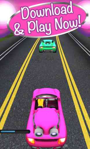 3D Fun Girly Car Racing 4