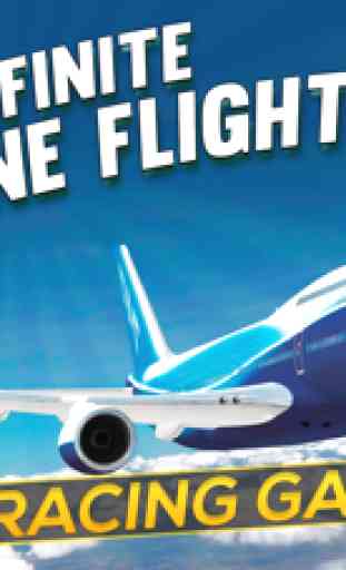 3D Infinite Airplane Flight - Free Plane Racing Simulation Game 1