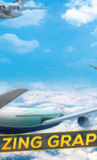 3D Infinite Airplane Flight - Free Plane Racing Simulation Game 3