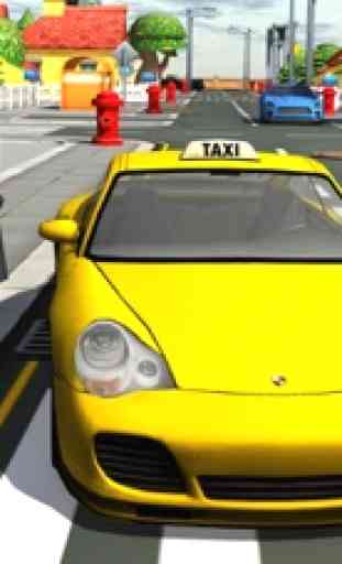 3d Taxi car driver Parking simulator free games 1