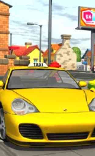 3d Taxi car driver Parking simulator free games 4