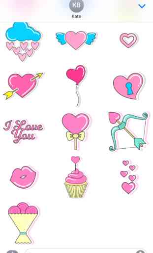 80s Love Stickers Pack for iMessage 1