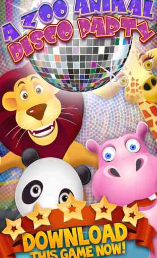 A Zoo Animal Disco Party- FREE 1