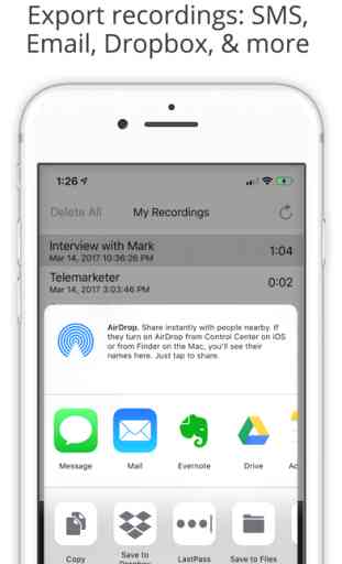 Call Recorder Lite for iPhone 2