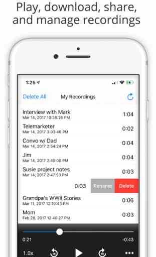 Call Recorder Lite for iPhone 3