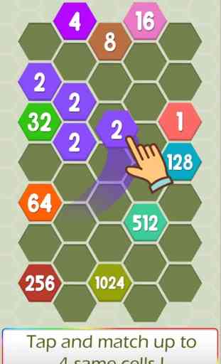 Connect Hexa Puzzle - Matching Numbers 1