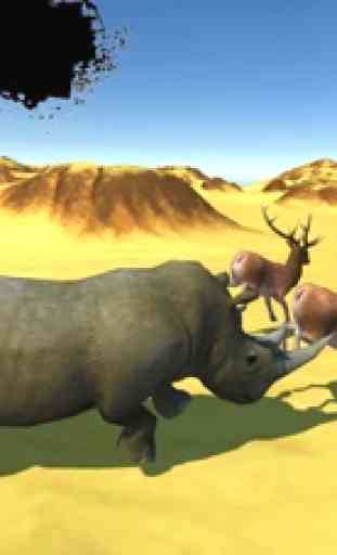 Deadly Desert Rhino - Wild Animal Simulator 1