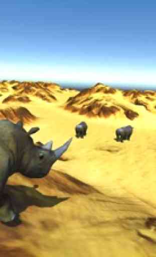 Deadly Desert Rhino - Wild Animal Simulator 2