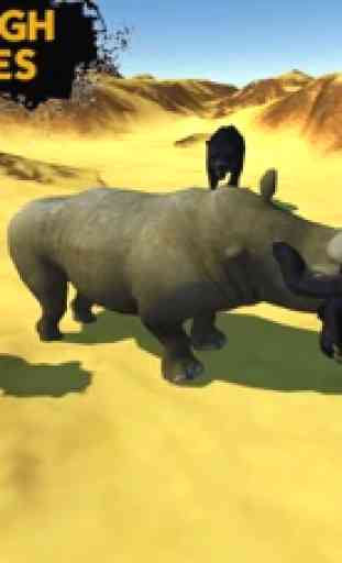 Deadly Desert Rhino - Wild Animal Simulator 3